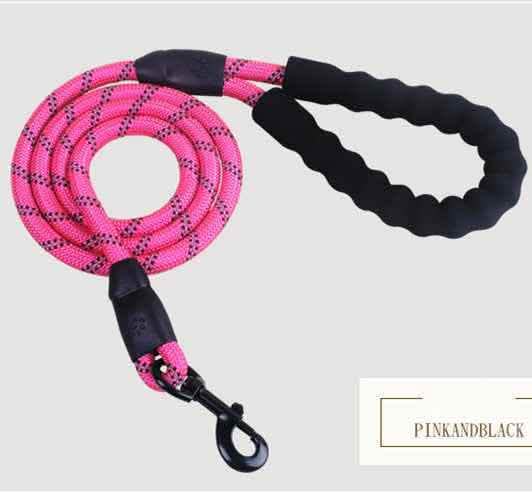 Reflective Dog Leash - Nylon Pet Training Rope for All Sizes - Vezir