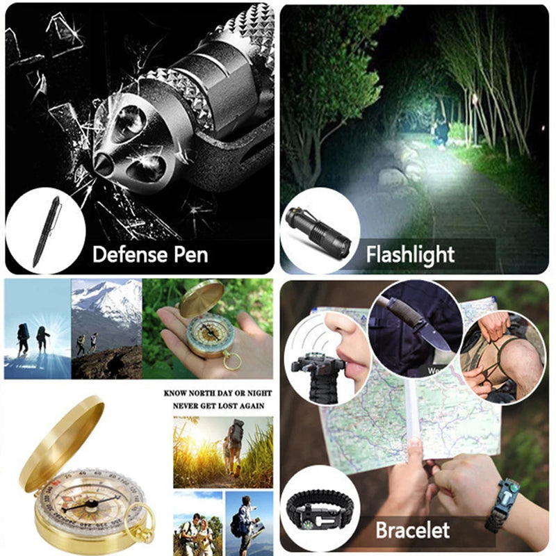 TrekShield™ 38-in-1 Survival First Aid Kit – Complete Outdoor Emergency Gear for Camping, Hiking & Adventures