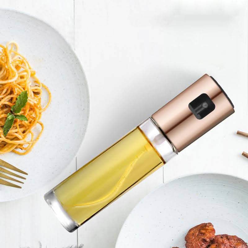 Oil Spray Bottle - Push Type Cooking Vinegar Sprayer Set - Vezir