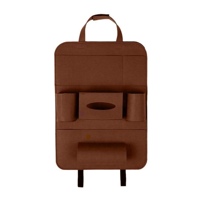 Car Backseat Organizer - Wool Felt Multi-Pocket Storage Bag - Vezir