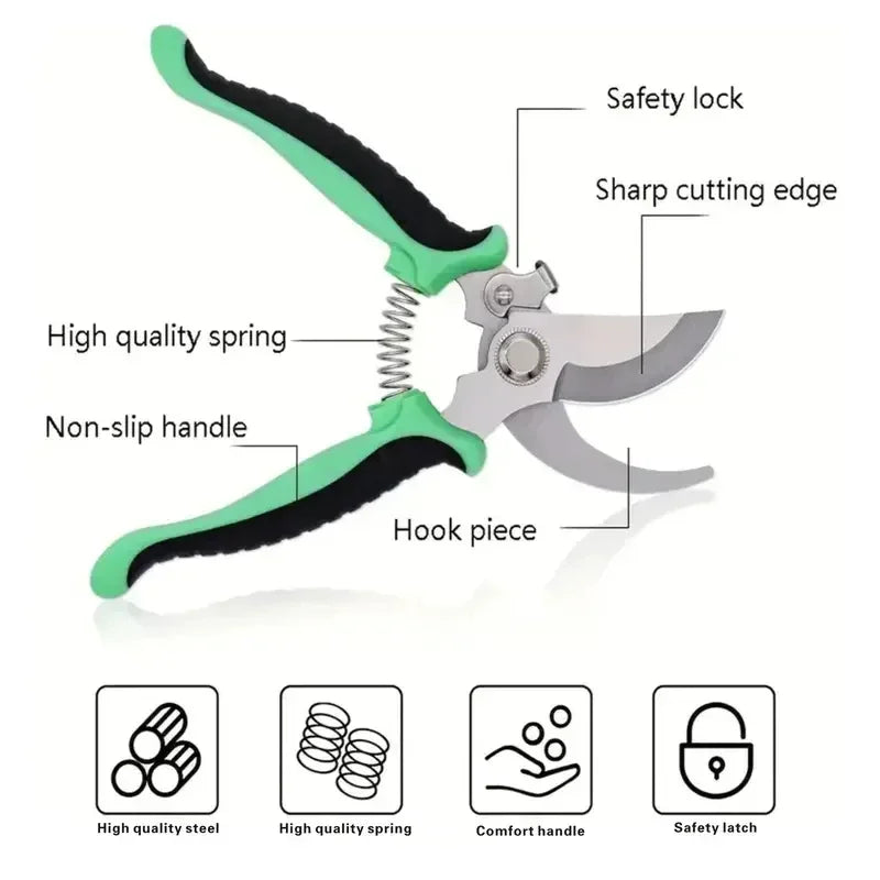 ProGrip Precision Pruning Shears – Sharp, Durable, and Comfortable for Every Gardener