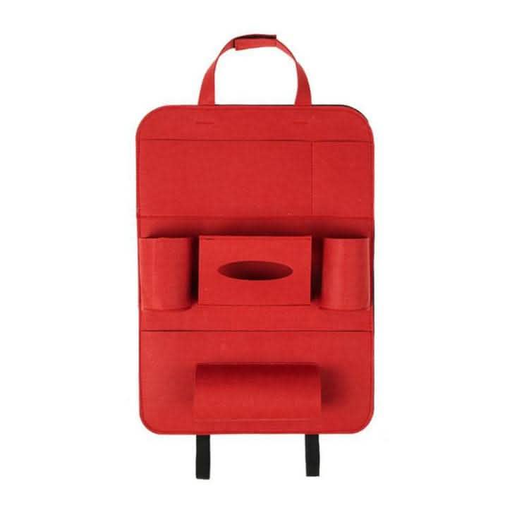 Car Backseat Organizer - Wool Felt Multi-Pocket Storage Bag - Vezir