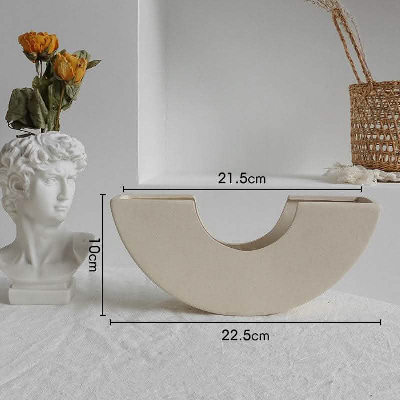 Simplicity Ceramic Vase - Dry Flower Arrangement Home Decor - Vezir