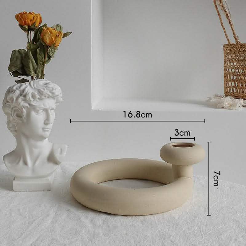 Simplicity Ceramic Vase - Dry Flower Arrangement Home Decor - Vezir