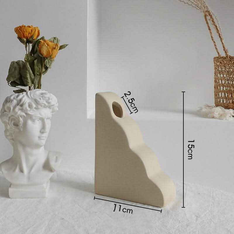 Simplicity Ceramic Vase - Dry Flower Arrangement Home Decor - Vezir