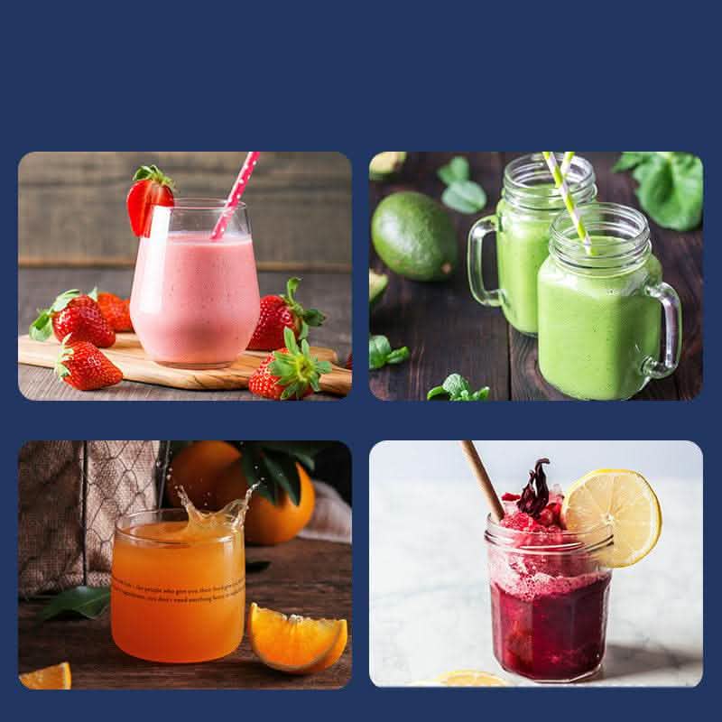 6-Blade Portable Blender - USB Rechargeable Mini Juicer Cup - Vezir