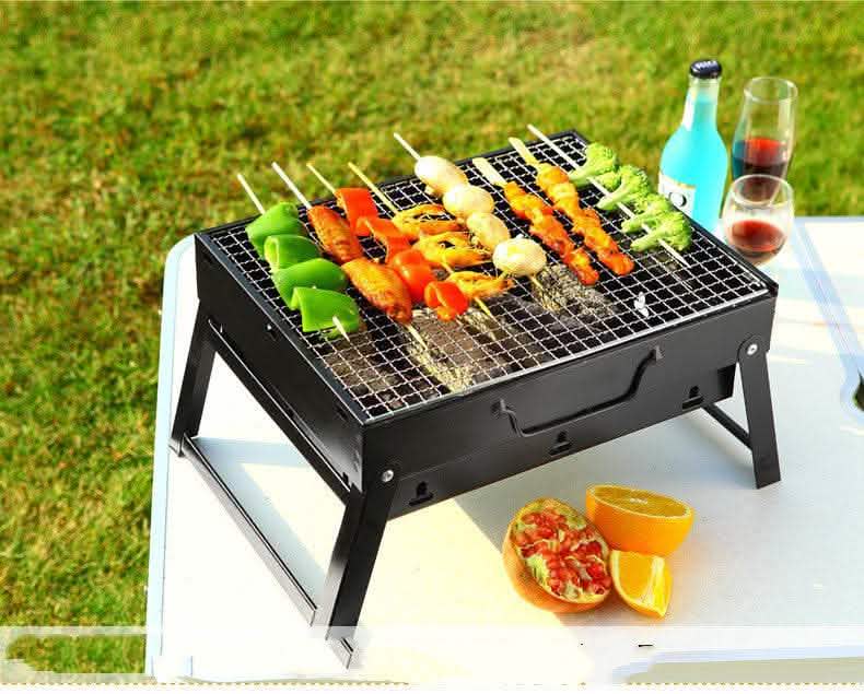 Portable BBQ Grill - Large Outdoor Charcoal Barbecue Set - Vezir