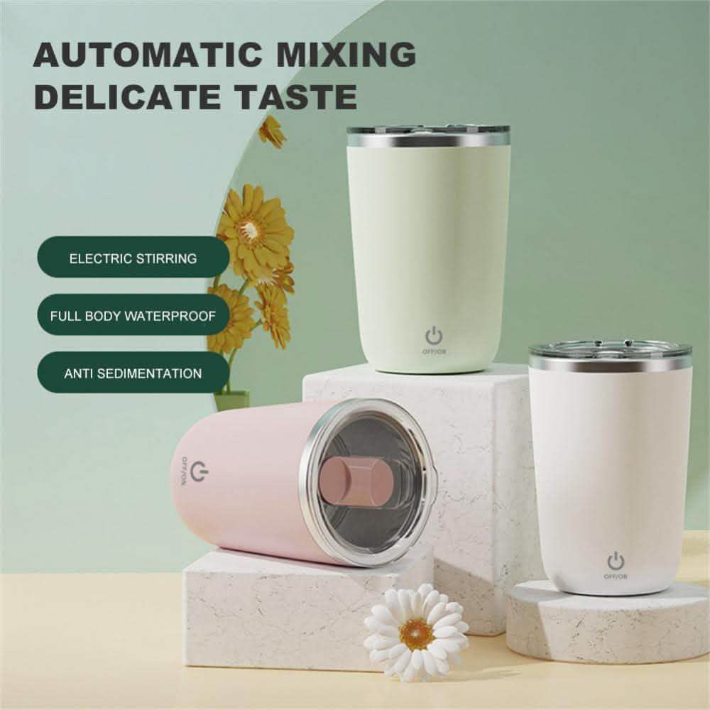 350ml Automatic Self Stirring Mug - Electric Magnetic Coffee Cup - Vezir