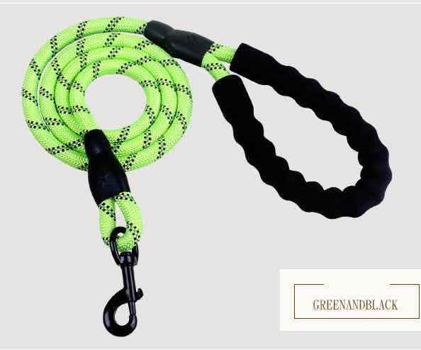 Reflective Dog Leash - Nylon Pet Training Rope for All Sizes - Vezir