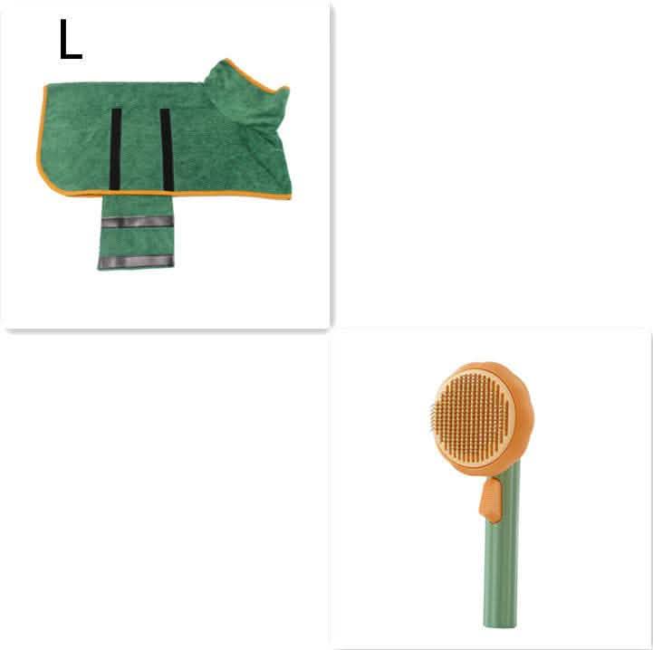 Self-Cleaning Pet Cat Brush - Steel Wire Hair Removal Comb - Vezir