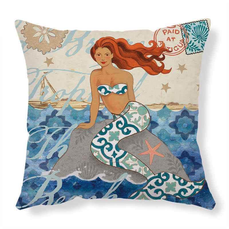Sea Turtle Cushion Covers - Printed Throw Pillow Cases - Vezir