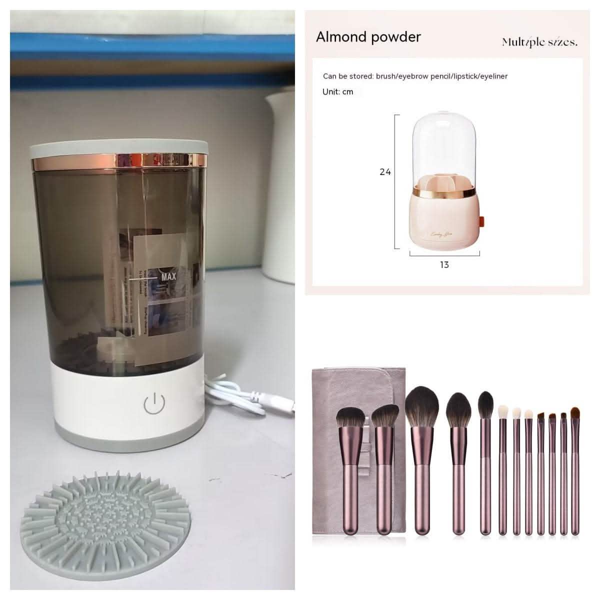 Electric Makeup Brush Cleaner - USB Charging Automatic Tool - Vezir