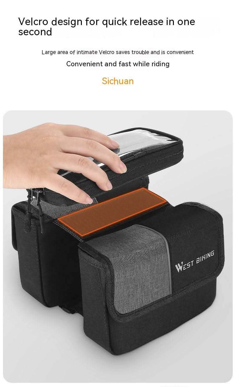 Bilateral Touch Screen Saddle Bag - Cycling Storage Solution - Vezir