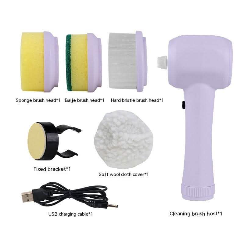 4-in-1 Electric Cleaning Brush - Spinning Scrubber Handheld - Vezir