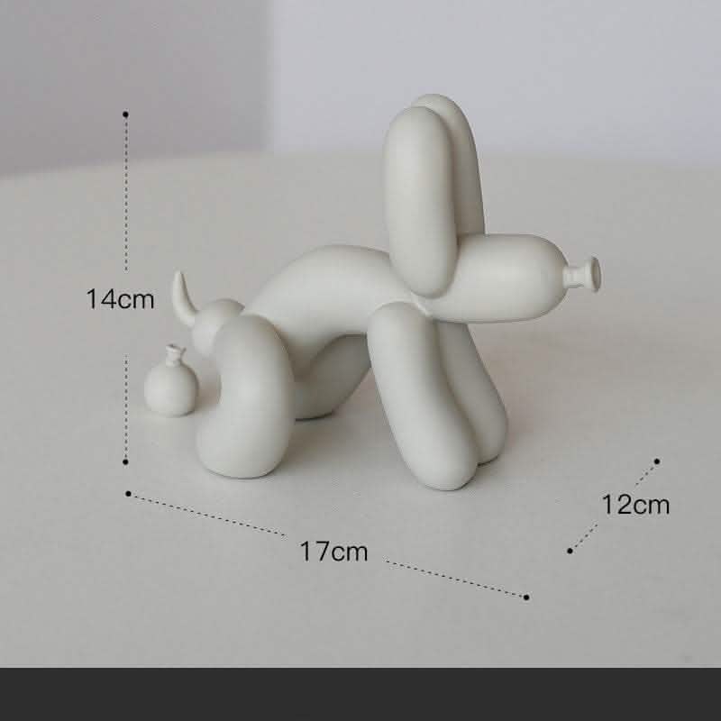 Wave Spectrum Balloon Dog Ornament - Modern Art Decoration - Vezir