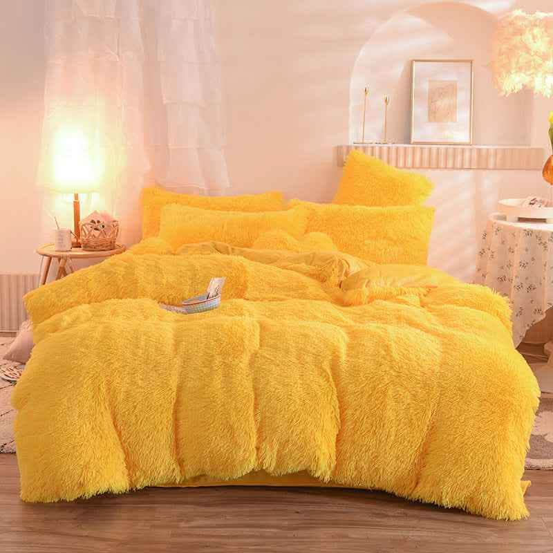 Luxury Fleece Duvet Cover Set - Winter Warm Bedding Queen King - Vezir