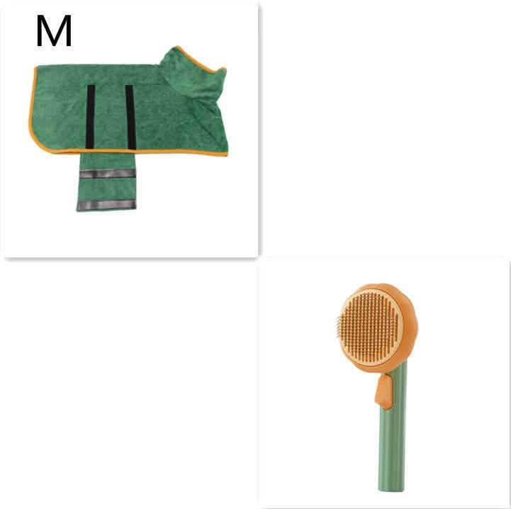 Self-Cleaning Pet Cat Brush - Steel Wire Hair Removal Comb - Vezir