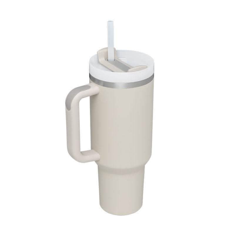 40oz Insulated Tumbler - Stainless Steel Travel Mug with Handle - Vezir