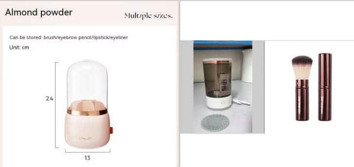 Electric Makeup Brush Cleaner - USB Charging Automatic Tool - Vezir