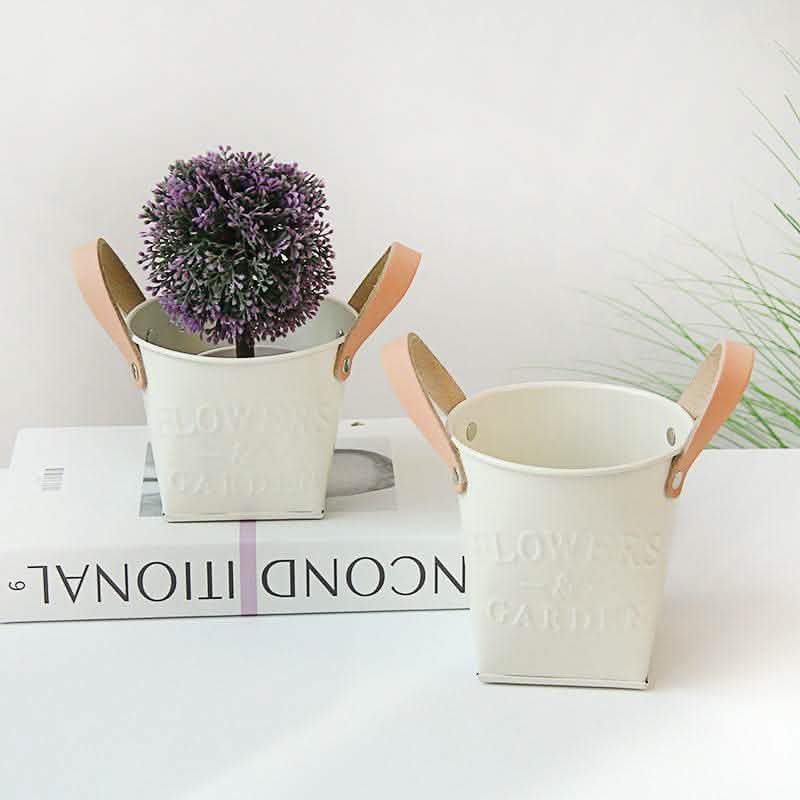 Metal Letter Pots - Home Garden Decorative Planters - Vezir