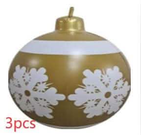 60CM Inflatable Christmas Ornament Ball - Giant PVC Decoration - Vezir