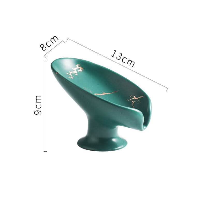 Luxury Ceramic Soap Dish - Drain Box Storage Container - Vezir