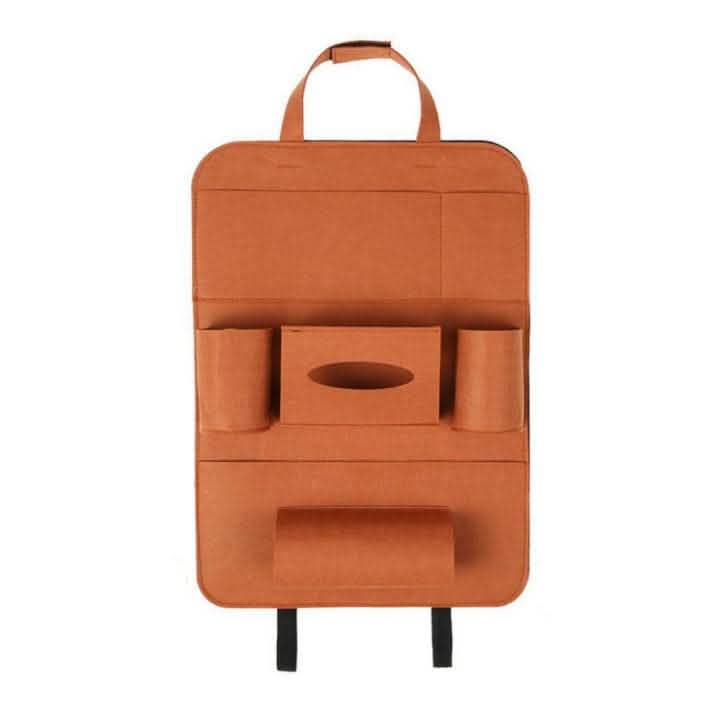 Car Backseat Organizer - Wool Felt Multi-Pocket Storage Bag - Vezir