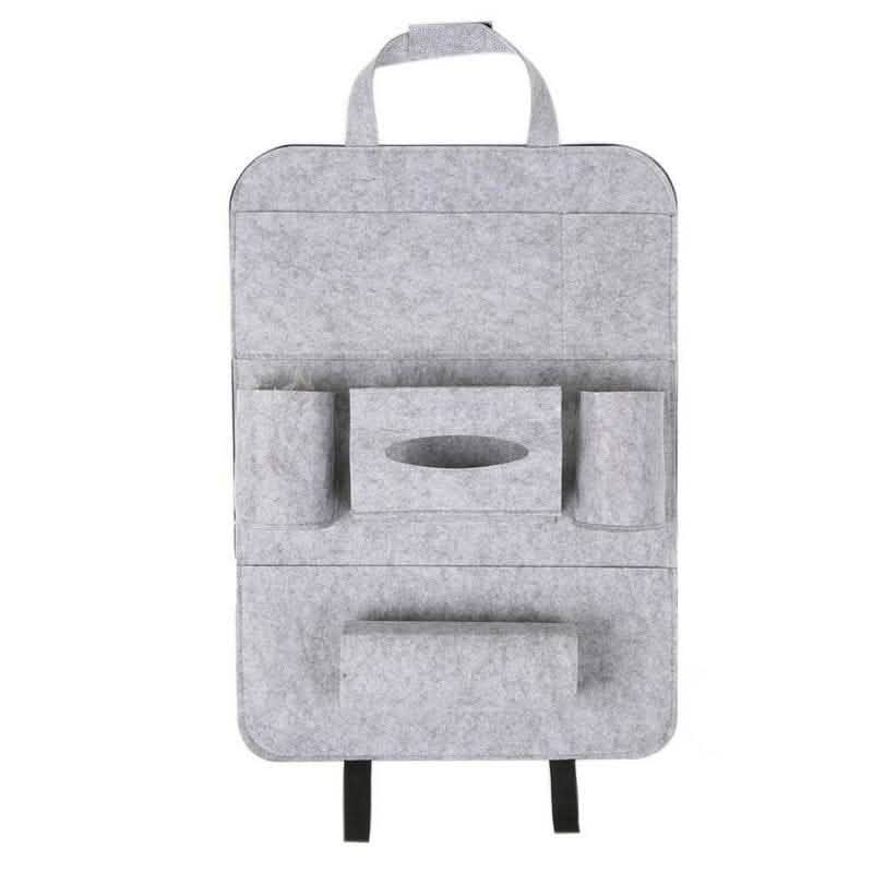 Car Backseat Organizer - Wool Felt Multi-Pocket Storage Bag - Vezir