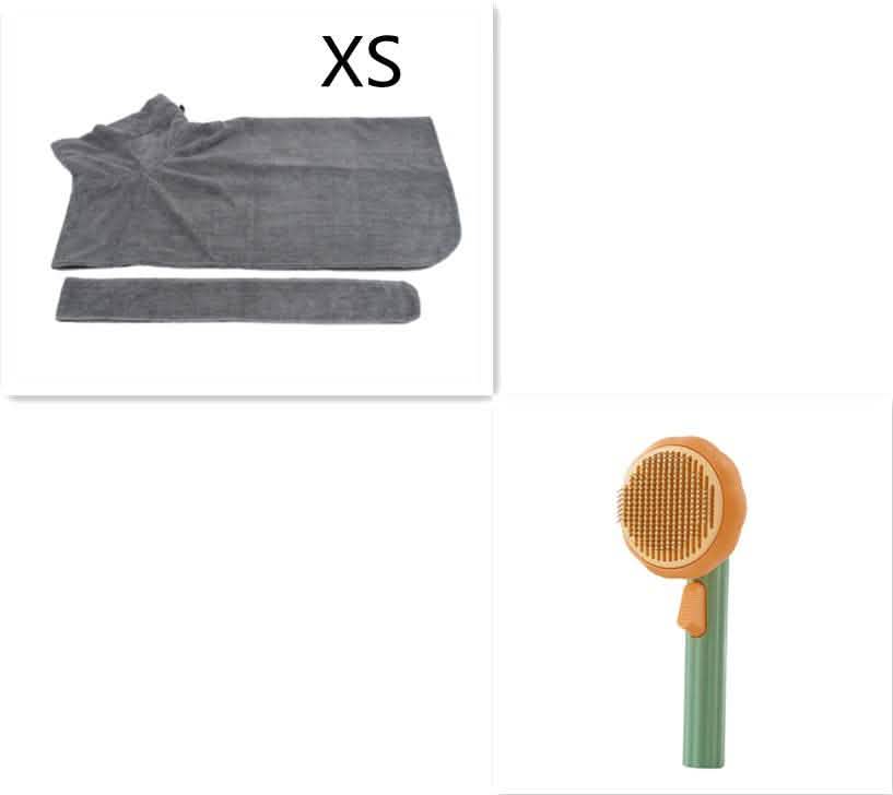 Self-Cleaning Pet Cat Brush - Steel Wire Hair Removal Comb - Vezir