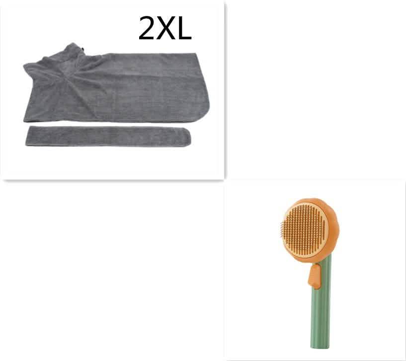 Self-Cleaning Pet Cat Brush - Steel Wire Hair Removal Comb - Vezir