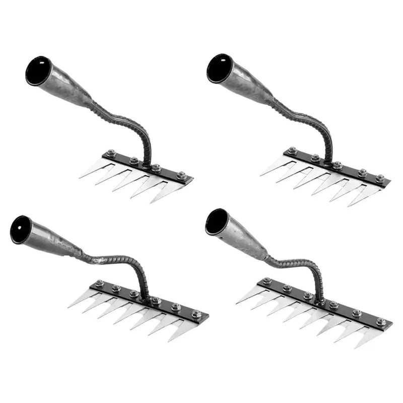 Heavy-Duty All-Steel Weeding & Tilling Rake Head