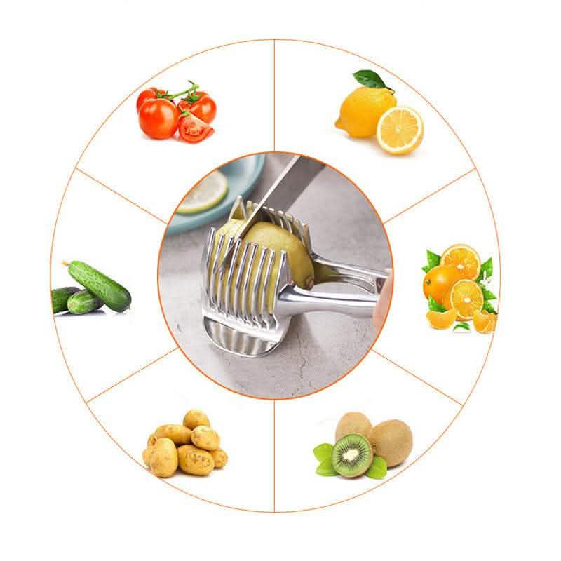 Lemon Slicer Tool - Premium Citrus Cutting Kitchen Gadget - Vezir