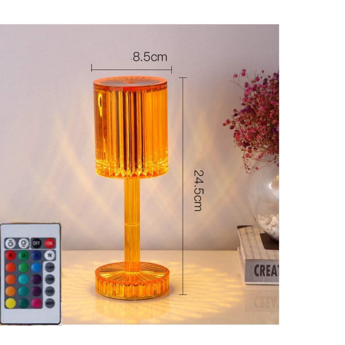 Elite Crystal Diamond Table Lamp - Romantic LED Night Light - Vezir