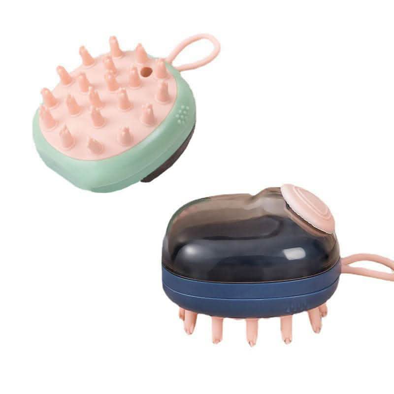 2-in-1 Pet Grooming Brush - Soap Dispensing Bath Massager - Vezir
