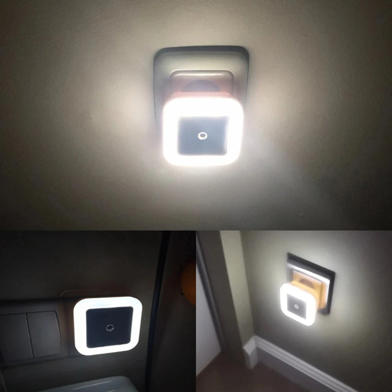 1/2PCS Wireless Night Light LED Motion Sensor Light Night Lamp Children Bedroom Bedside Table Cabinet Lighting EU/US Plug Lamps