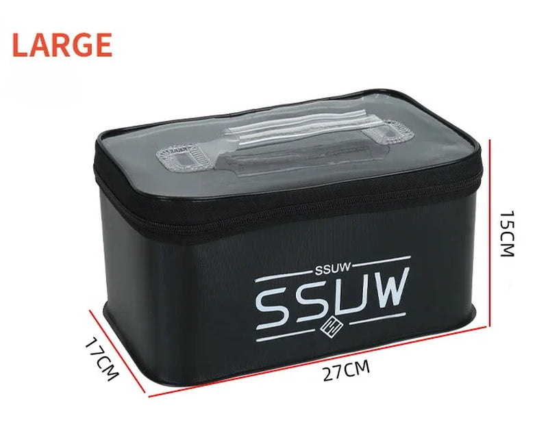 Portable EVA Fishing Tool Box, Fishing Accessory Organizer, Live Bait Storage Container, 3L/5L/7L Large Capacity Water Container