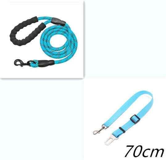 Reflective Dog Leash - Nylon Pet Training Rope for All Sizes - Vezir