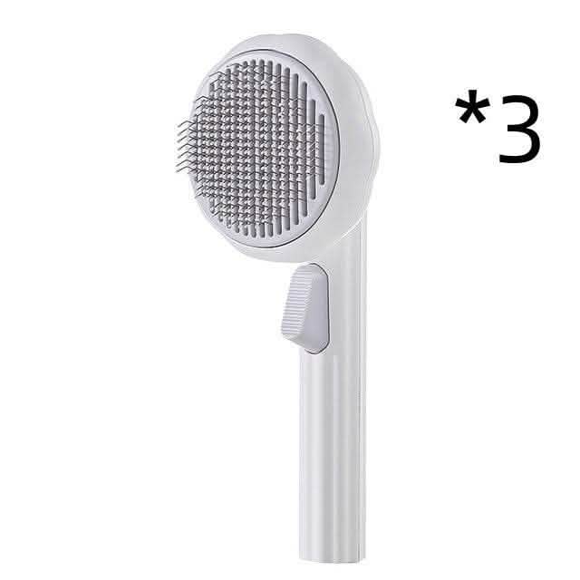 Self-Cleaning Pet Cat Brush - Steel Wire Hair Removal Comb - Vezir