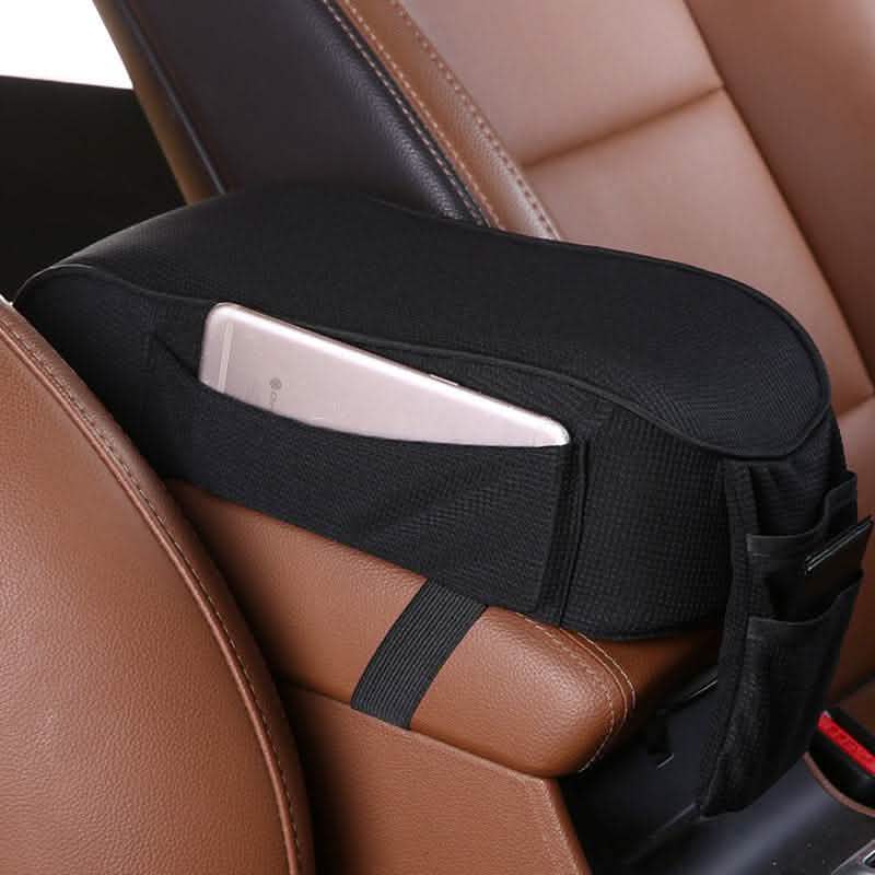 Car Armrest Box Pad - Sports Knitted Fabric Cushion - Vezir