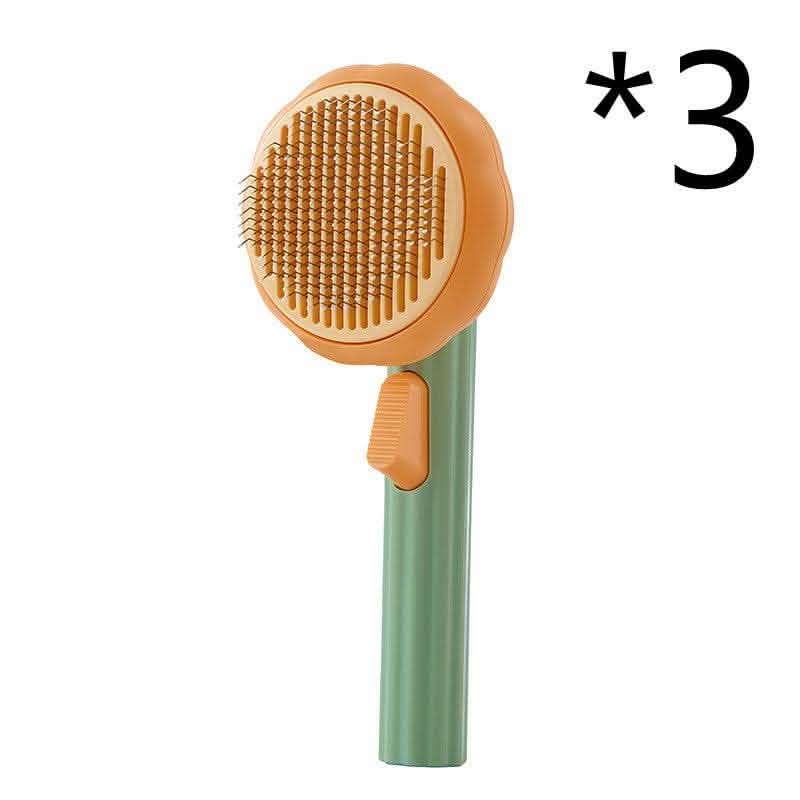 Self-Cleaning Pet Cat Brush - Steel Wire Hair Removal Comb - Vezir