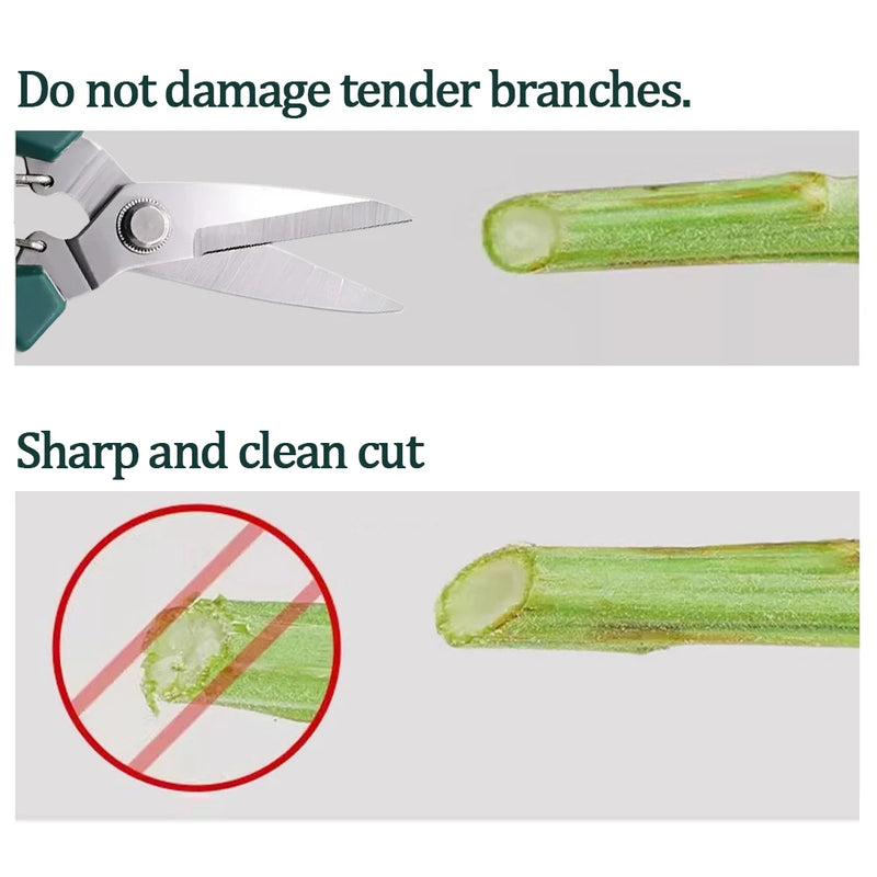 Heavy-Duty Metal Garden Scissors – Precision Straight Blade Pruning Shears
