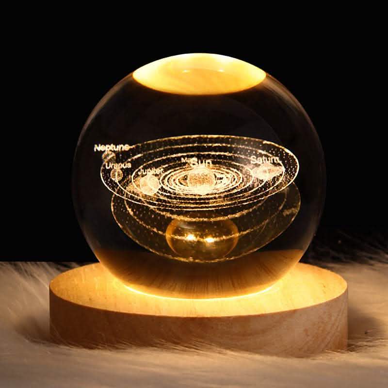 Starry Sky Crystal Ball Lamp - Moon Projection Night Light - Vezir
