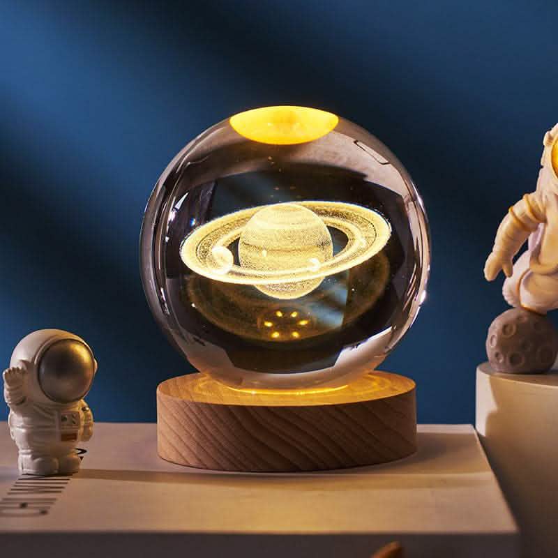 Starry Sky Crystal Ball Lamp - Moon Projection Night Light - Vezir