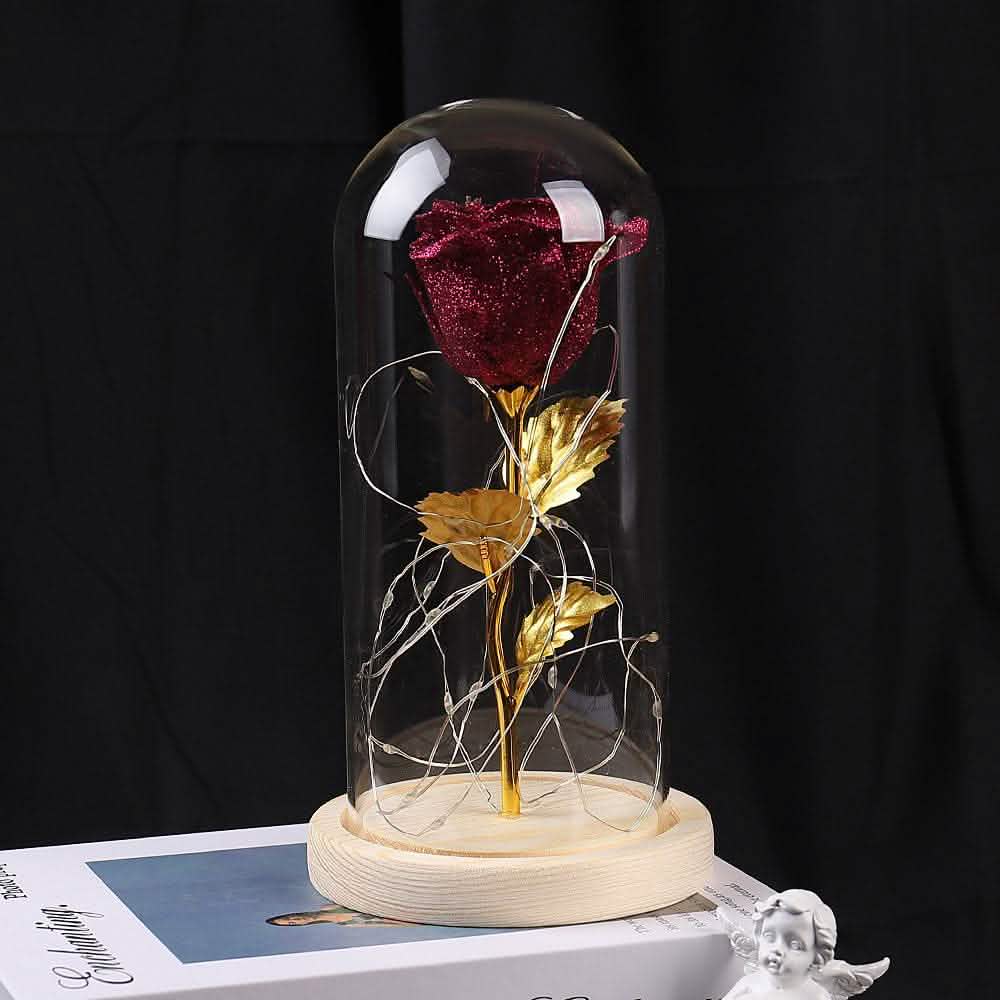 Eternal Rose LED Light - Valentine's Day Glass Cover Gift - Vezir