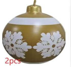 60CM Inflatable Christmas Ornament Ball - Giant PVC Decoration - Vezir
