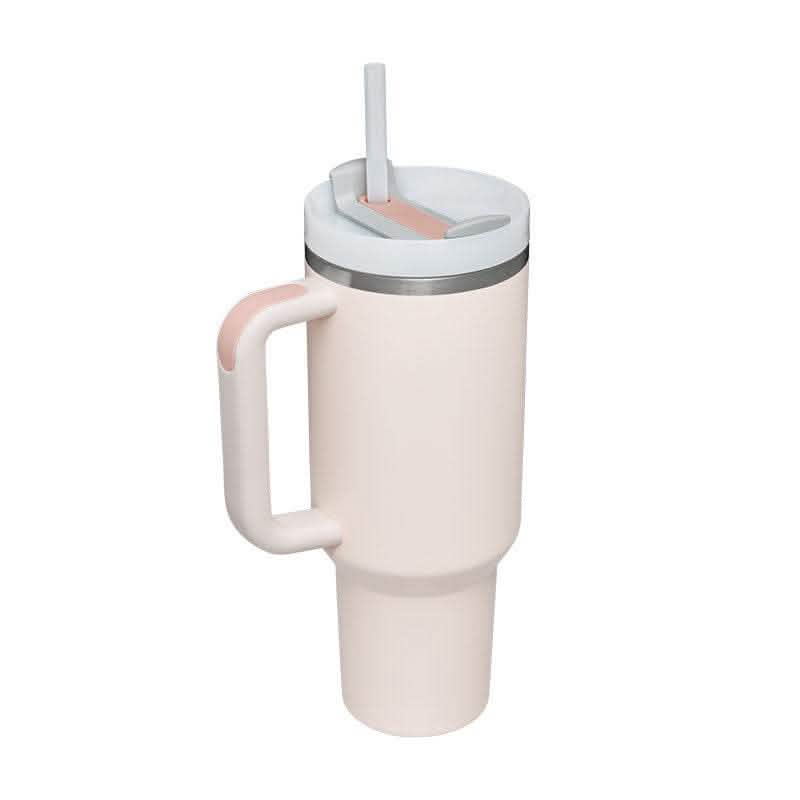 40oz Insulated Tumbler - Stainless Steel Travel Mug with Handle - Vezir