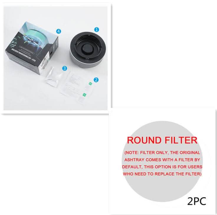 Smart Air Purifying Ashtray - Smoke Removal & Anion Technology - Vezir