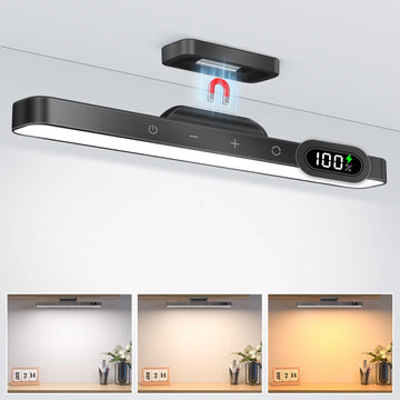 WILLED 5W Dimmable Night Light 3 Colors Adjustable Makeup Light with 2500Mah Rechargeable under Cabinet for Closet Bedside Desk