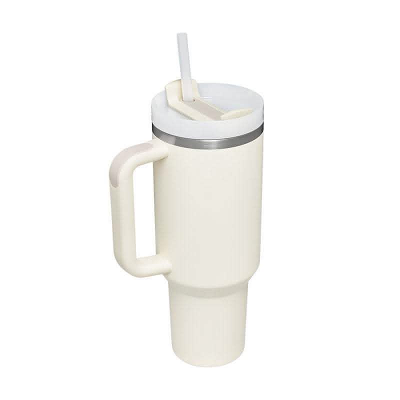 40oz Insulated Tumbler - Stainless Steel Travel Mug with Handle - Vezir