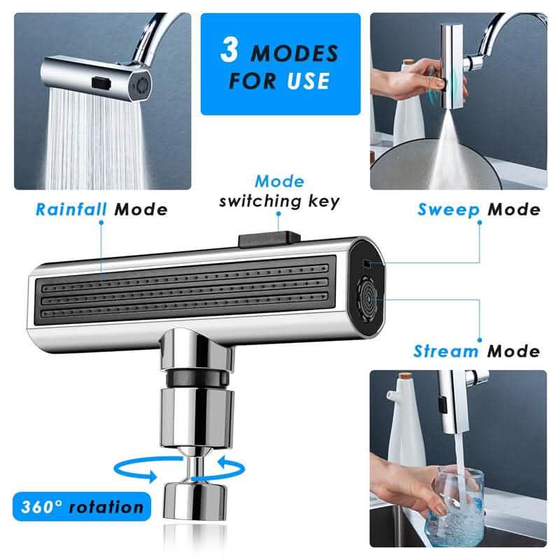 Kitchen Faucet Waterfall Outlet - Universal Rotating Bubbler - Vezir